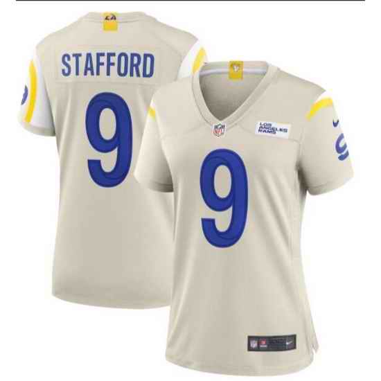 Women's Los Angeles Rams Matthew Stafford #9 Nike Royal Game Jersey