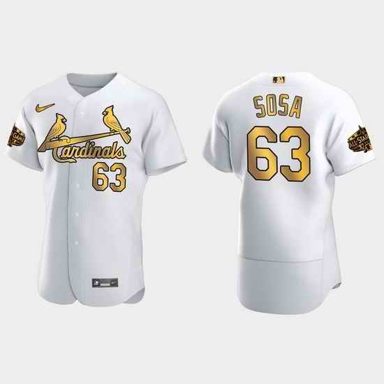 Men St.Louis Cardinals Edmundo Sosa 2022 Mlb All Star Game White Gold Men Jersey