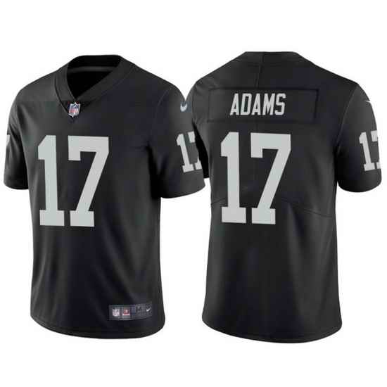 Men Las Vegas Raiders #17 Davante Adams Black Vapor Limited Stitched jersey