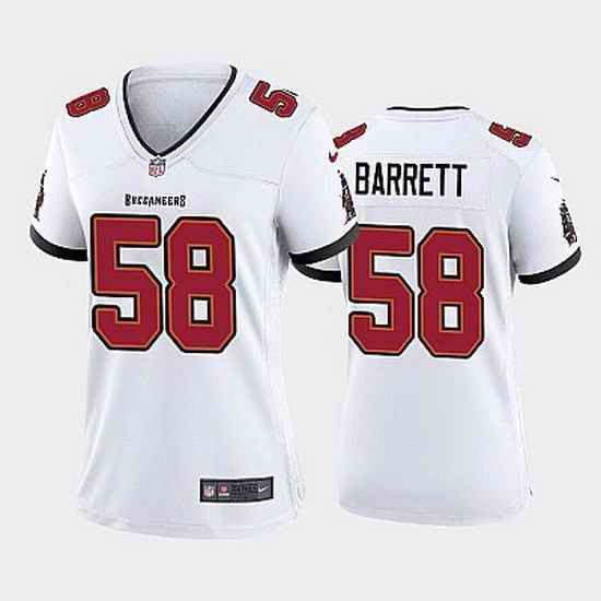 Women Nike Tampa Bay Buccaneers #58 Shaquil Barrett White Vapor Limited Jersey