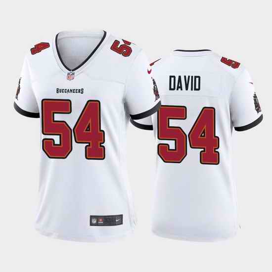 Women Nike Tampa Bay Buccaneers #54 Lavonte David White Vapor Limited Jersey