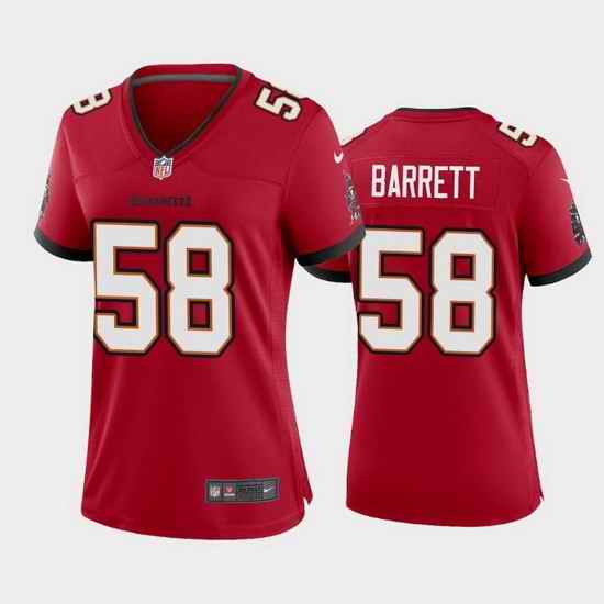 Women Nike Tampa Bay Buccaneers #58 Shaquil Barrett Red Vapor Limited Jersey