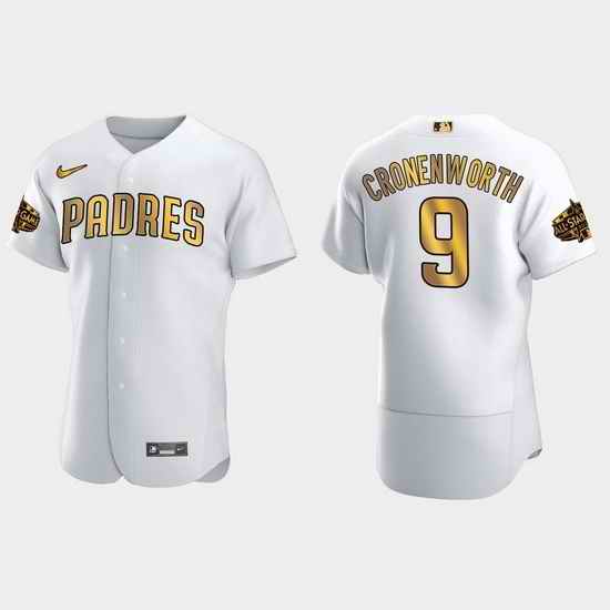 Men San Diego Padres Jake Cronenworth 2022 Mlb All Star Game White Gold Men Jersey