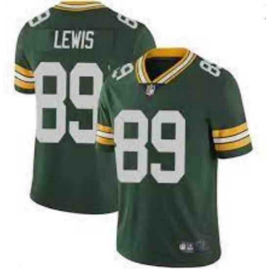 Men Nike Green Bay Packers #89 Marcedes Lewis Green Vapor Untouchable Limited Jersey