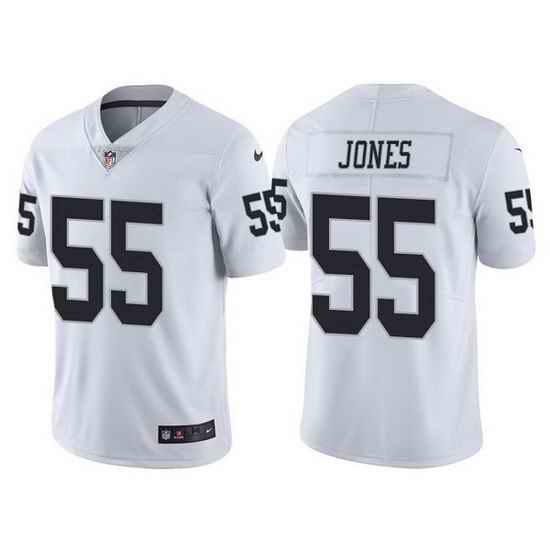 Men Las Vegas Raiders #55 Chandler Jones White Vapor Limited Stitched jersey