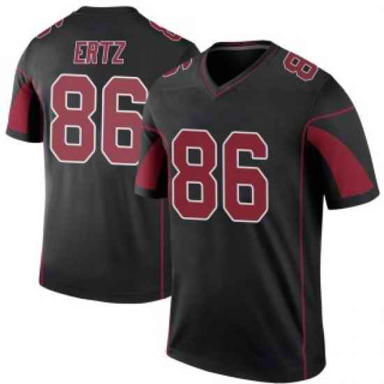 Men Arizona Cardinals #86 Zach Ertz Black Rush Jersey