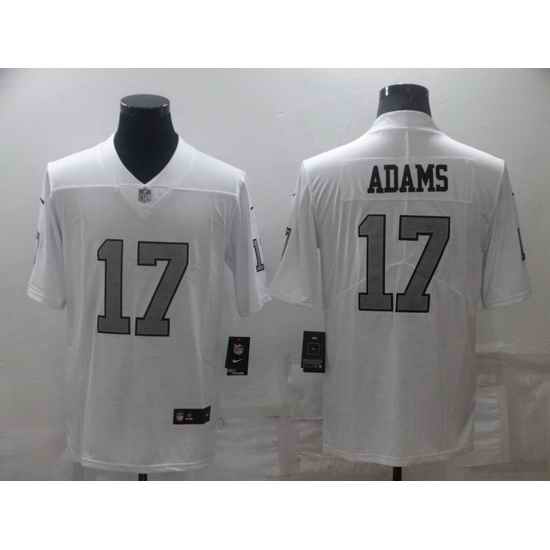 Men Las Vegas Raiders #17 Davante Adams White Color Rush Limited Stitched jersey