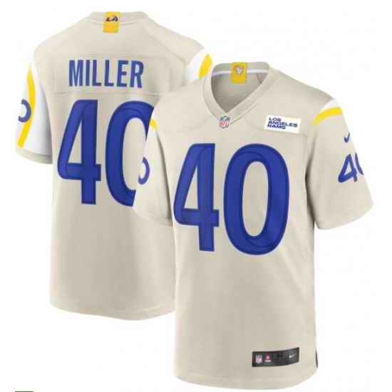 Men Los Angeles Rams Von Miller #40 Game Stitched NFL Jersey