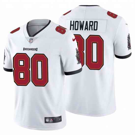 Women Nike Tampa Bay Buccaneers #80 O J Howard White Vapor Limited Football Jersey