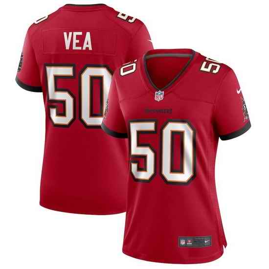 Women Nike Tampa Bay Buccaneers #50 Vita Vea Red Vapor Limited Jersey