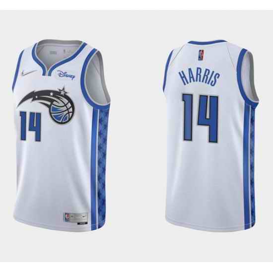 Men Orlando Magic #14 Gary Harris White Stitched Swingman Jersey