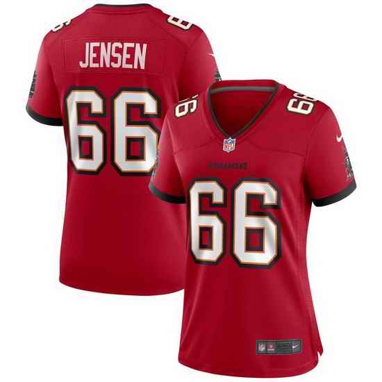 Women Nike Tampa Bay Buccaneers #66 Ryan Jensen Red Vapor Limited Jersey