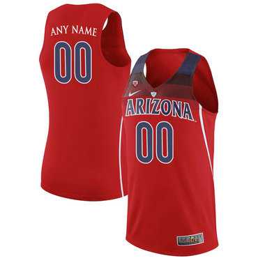 Mens Arizona Wildcats Red Custom College Basketball Jersey