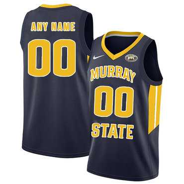 Mens Murray State Racers Customized Navy College Basketball Jersey