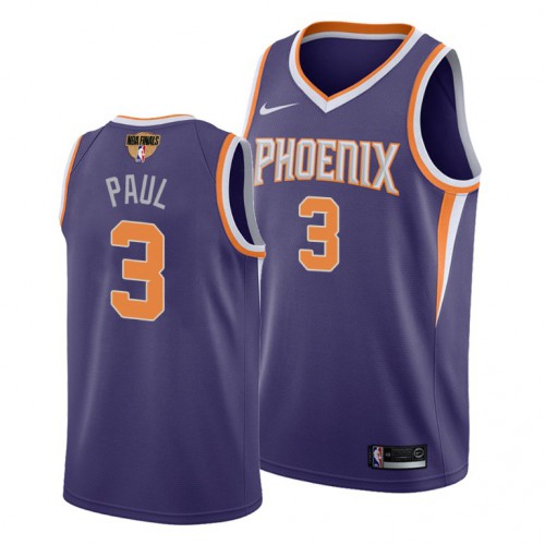 Nike Phoenix Suns #3 Chris Paul Youth 2021 NBA Finals Bound Swingman Icon Edition Jersey Purple Youth