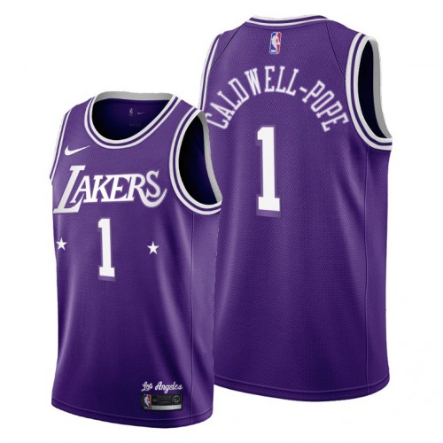 Los Angeles Los Angeles Lakers #1 Kentavious Caldwell-Pope Women’s 2021-22 City Edition Purple NBA Jersey Womens