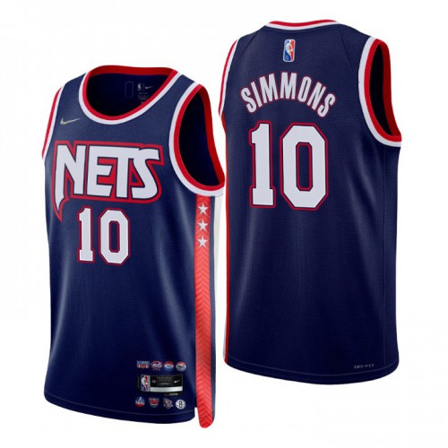 Brooklyn Brooklyn Nets #10 Ben Simmons Women’s Nike Navy 2021/22 Swingman NBA Jersey – City Edition Womens