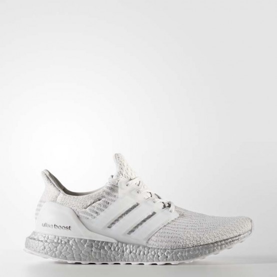 Mens Crystal White/Bliss Adidas Ultraboost Running Shoes 247PFDIT