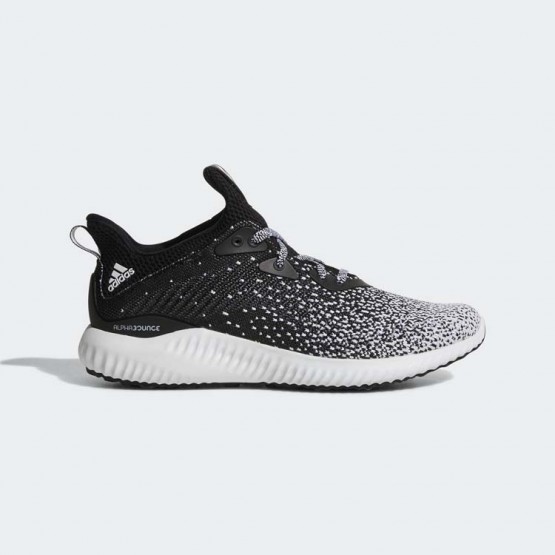 Womens Core Black/White Adidas Alphabounce Ck Running Shoes 306CBVOR