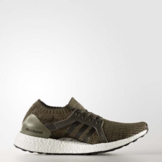 Womens Dark Green Adidas Ultraboost X Running Shoes 554TXEWL