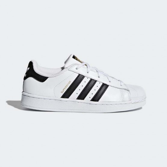 Kids White/Core Black Adidas Originals Superstar Foundation Shoes 712KBXPH