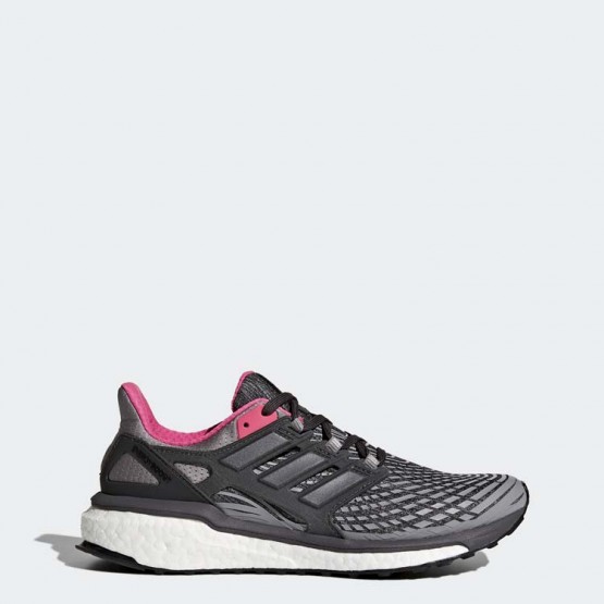 Womens Grey/Utility Black Adidas Energy Boost Running Shoes 806XJKWB