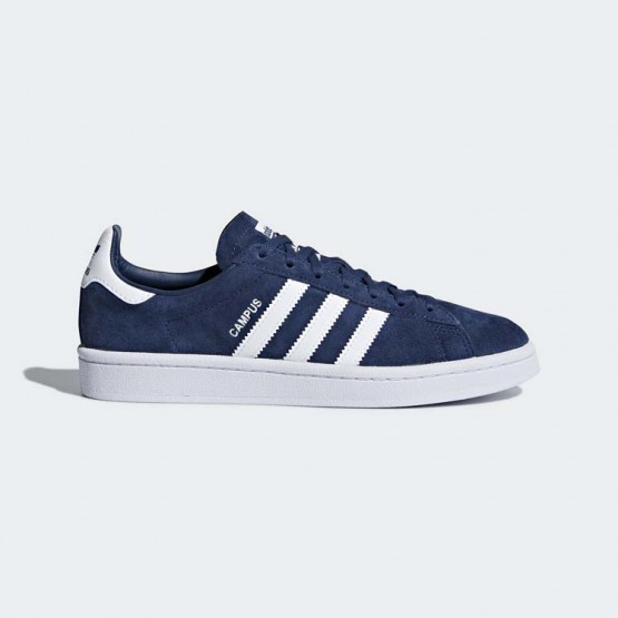 Womens Mineral Blue/White Adidas Originals Campus Shoes 852ZQEWO