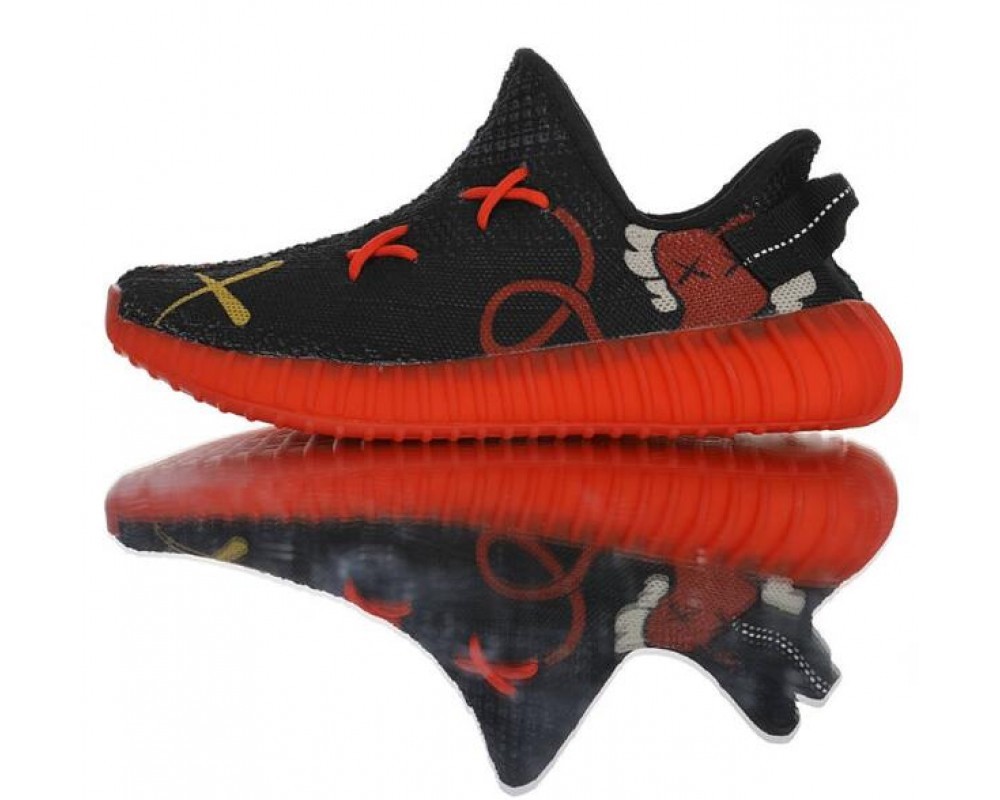 Kaws x Yeezy Boost 350 V2 Black Red